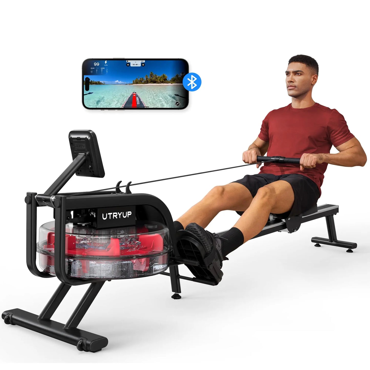 Utryup Magnetic Rowing Machine R05 Water Rower R10 16 Levels Quiet Resistance Foldable Compact Home Gym Fitness