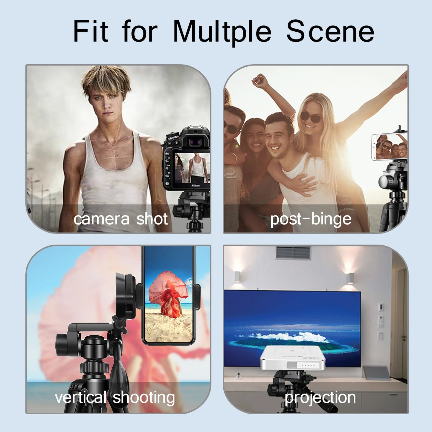 Phone Travel Self Tripod Aluminum Tall 55 Inch 140 Centimeter Stand With Quick Plates Mount Pan Head For Canon Nikon DSLR SLR Digital Camera