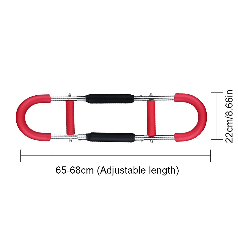 Twister Arm Exerciser with Foam Handle Adjustable Spring Workout Bar for Forearm Triceps and Chest Expander Portable Fitness Equipment