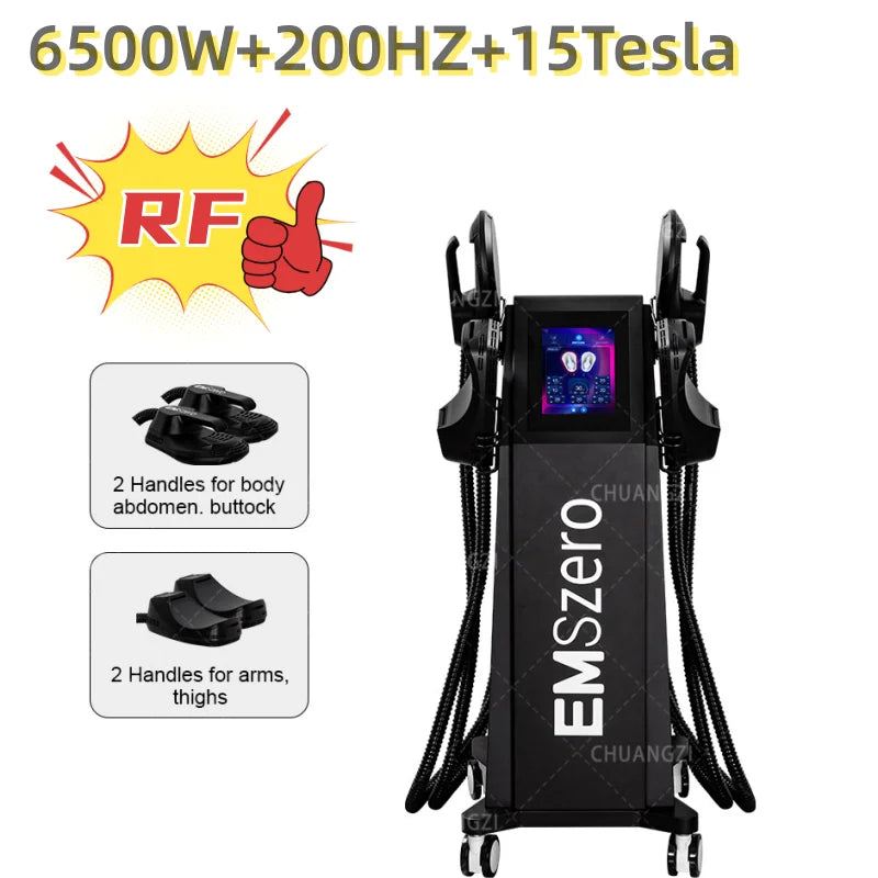 Emszero Pro 6500W 2025 Neo Slimming Machine EMS EMT RF Body Sculpting Pelvic Muscle Stimulator