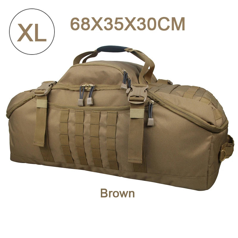30L 45L 80L Sport Travel Bag Molle Tactical Backpack Gym Fitness Large Duffle Bag for Camping Hunting Fishing