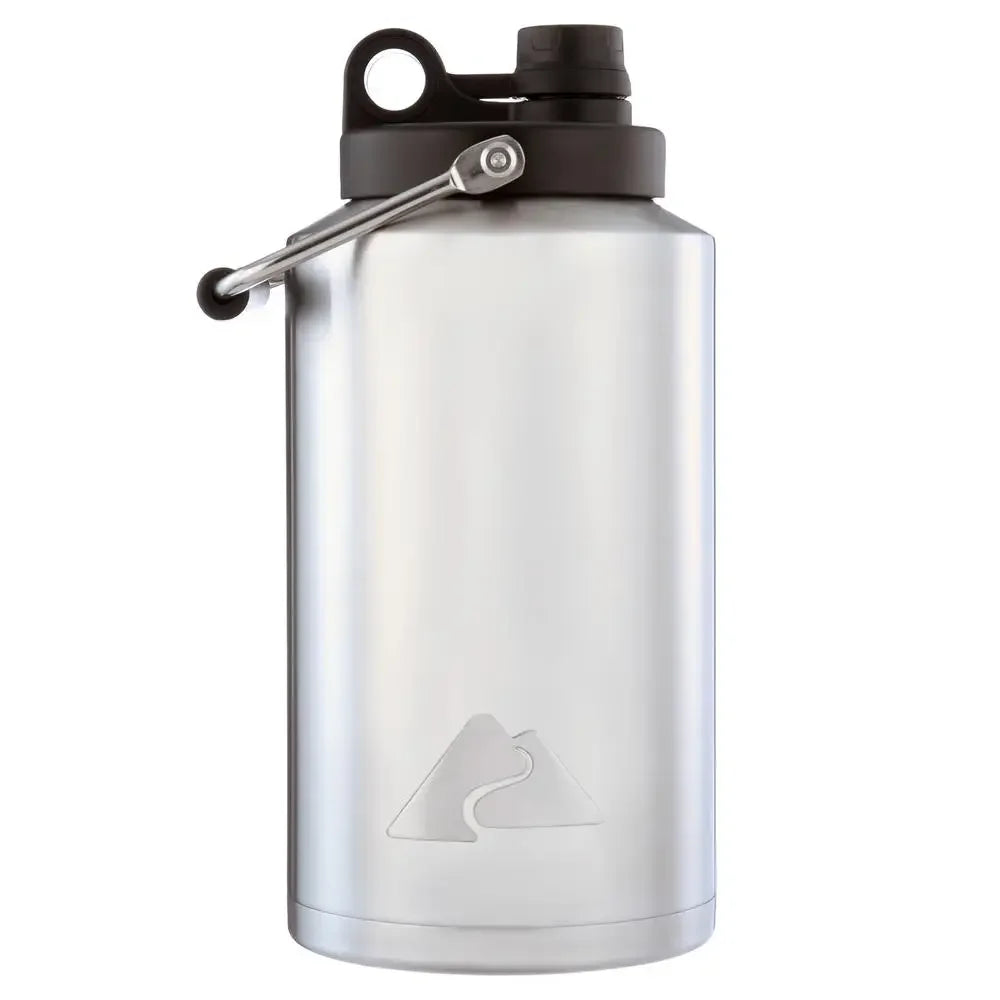 Stainless Steel Water Jug 128 Ounce Insulated BPA Free Lid Outdoor Adventure for Adults and Teens