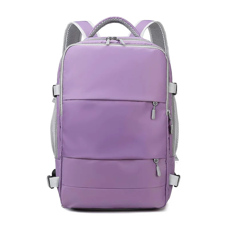Travel Backpack for Women Large Capacity Waterproof Anti Theft Casual Daypack Bag with Luggage Strap and USB Charging Port