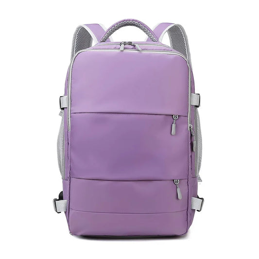 Travel Backpack for Women Large Capacity Waterproof Anti Theft Casual Daypack with Luggage Strap and USB Charging Port