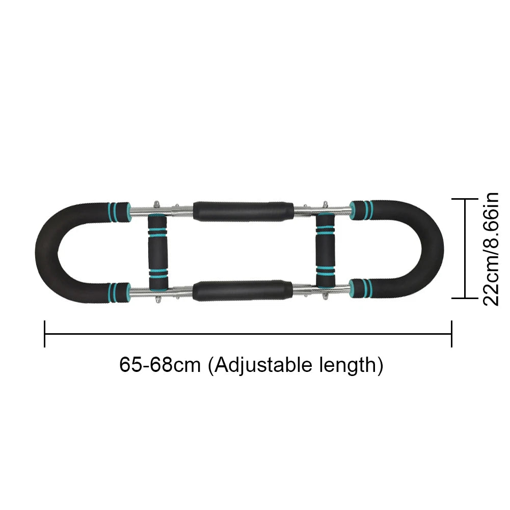 Twister Arm Exerciser with Foam Handle Adjustable Spring Workout Bar for Forearm Triceps and Chest Expander Portable Fitness Equipment