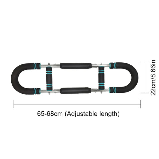 Twister Arm Exerciser with Foam Handle Adjustable Spring Workout Bar for Forearm Triceps and Chest Expander Portable Fitness Equipment