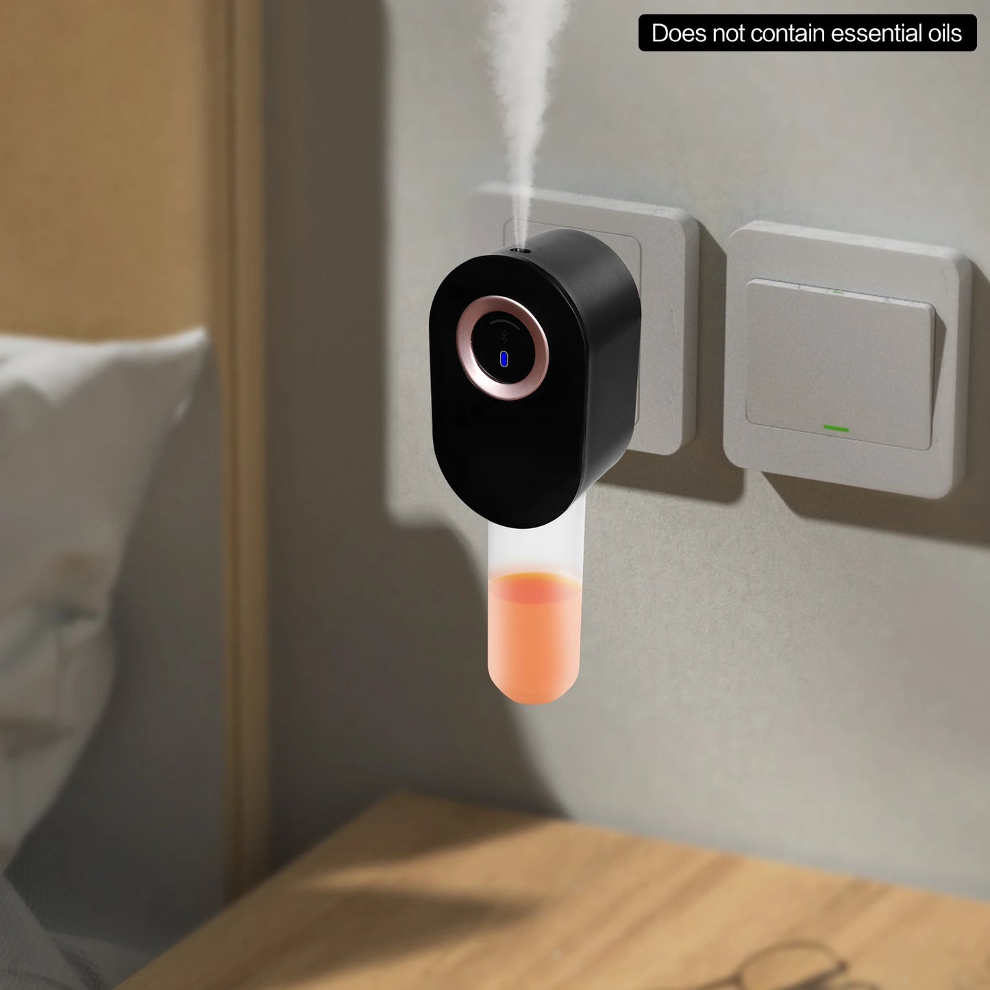 Smart Wall Mounted 110ml Aroma Diffuser with Touch Screen and Bluetooth Control for Home and Office