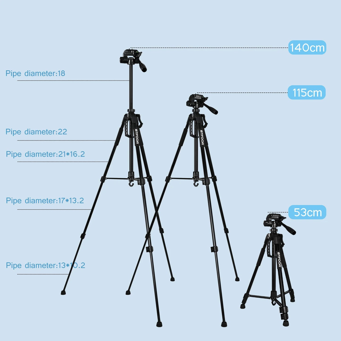 Phone Travel Self Tripod Aluminum Tall 55 Inch 140 Centimeter Stand With Quick Plates Mount Pan Head For Canon Nikon DSLR SLR Digital Camera