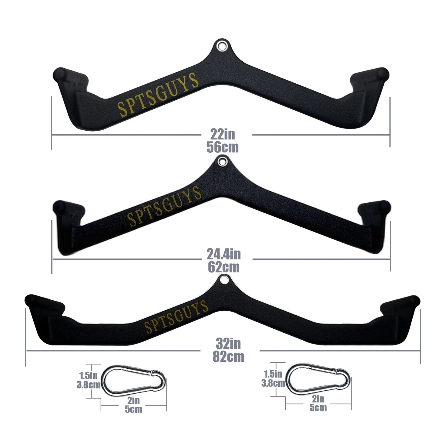 Home Gym Fitness Lat Pull Down Bar Attachments for Cable Pulley System Back Tricep Strength Training