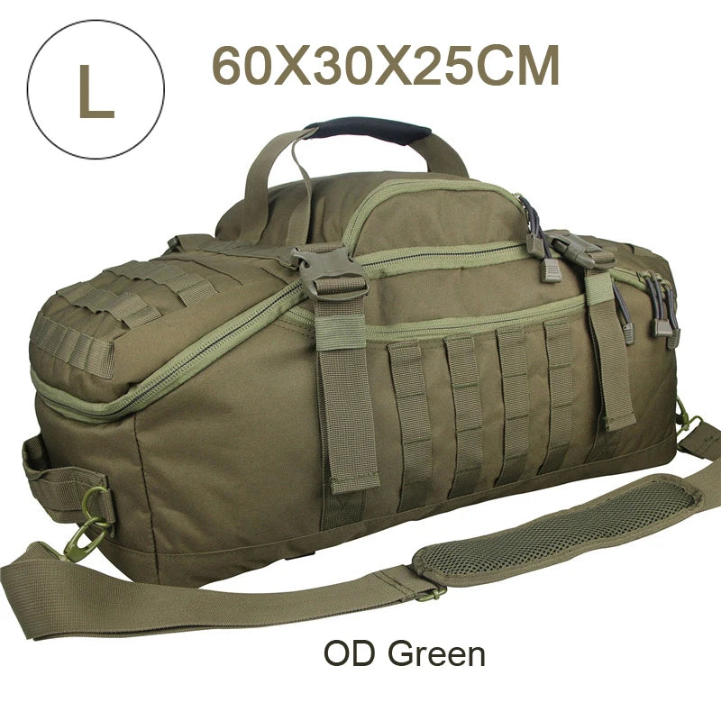 30L 45L 80L Sport Travel Bag Molle Tactical Backpack Gym Fitness Large Duffle Bag for Camping Hunting Fishing