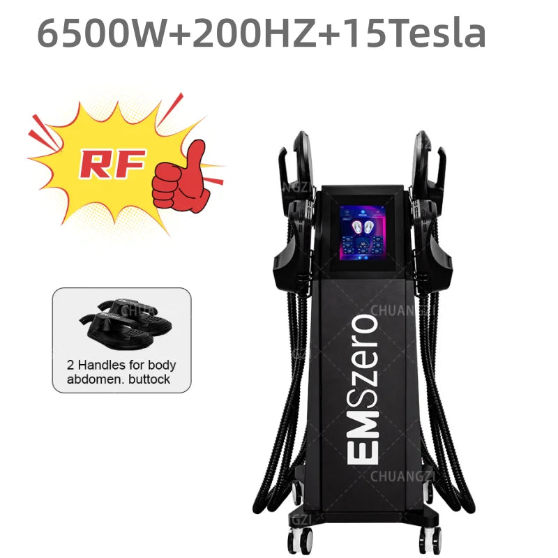 Emszero Pro 6500W 2025 Neo Slimming Machine EMS EMT RF Body Sculpting Pelvic Muscle Stimulator