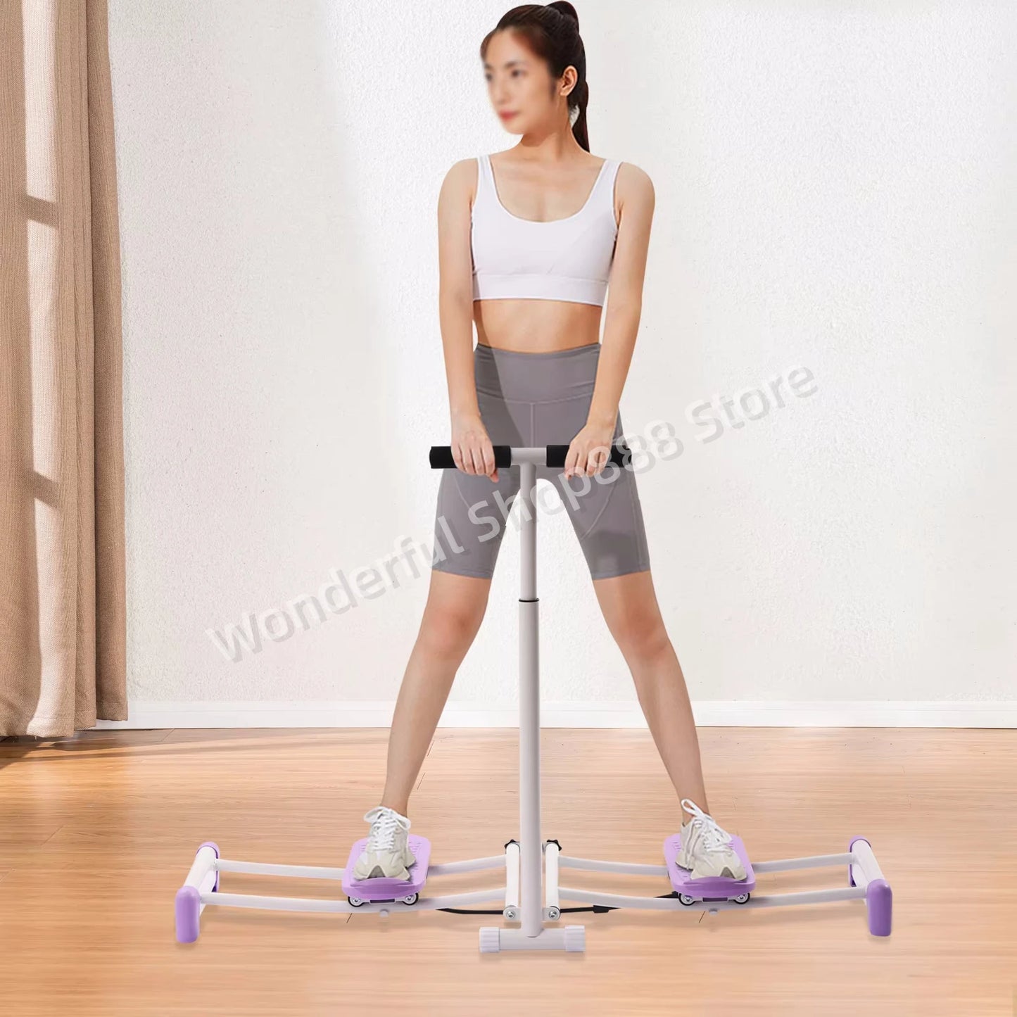 Hip Trainer Pelvic Muscle Repair for Women Adjustable Rods Ski Practice Fitness Body Shaping