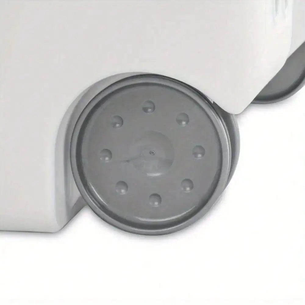 Plastic Wheel Laundry Basket With Flip Design And Wheels For Dirty Clothes Storage And Transport