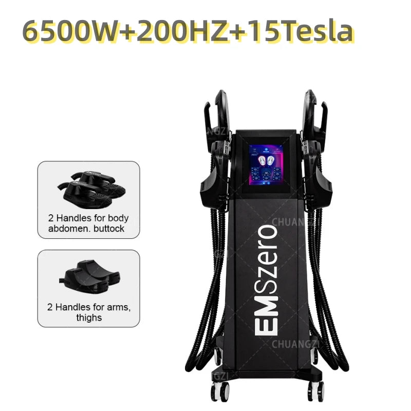 Emszero Pro 6500W 2025 Neo Slimming Machine EMS EMT RF Body Sculpting Pelvic Muscle Stimulator