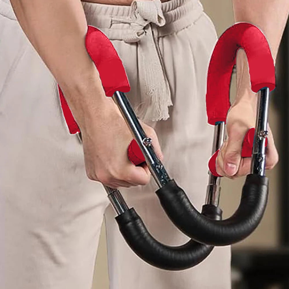 Twister Arm Exerciser with Foam Handle Adjustable Spring Workout Bar for Forearm Triceps and Chest Expander Portable Fitness Equipment