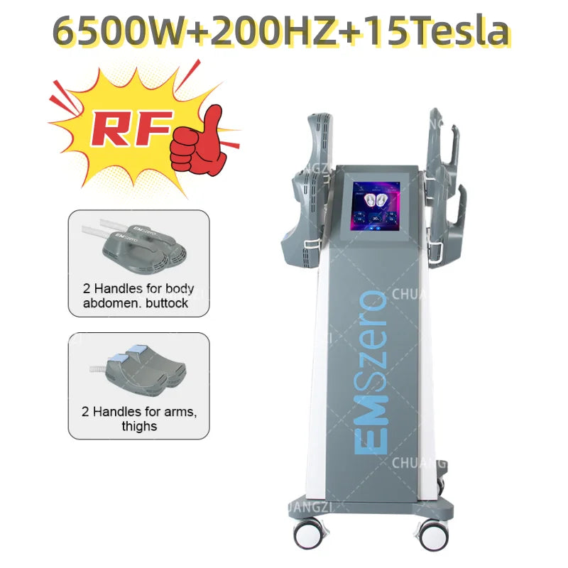 Emszero Pro 6500W 2025 Neo Slimming Machine EMS EMT RF Body Sculpting Pelvic Muscle Stimulator