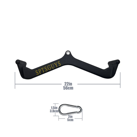 Home Gym Fitness Lat Pull Down Bar Attachments for Cable Pulley System Back Tricep Strength Training