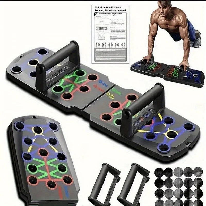 Solid Push Up Board Home Workout Equipment Multi Functional Pushup Stands System Fitness Floor Chest Muscle Exercise Professional